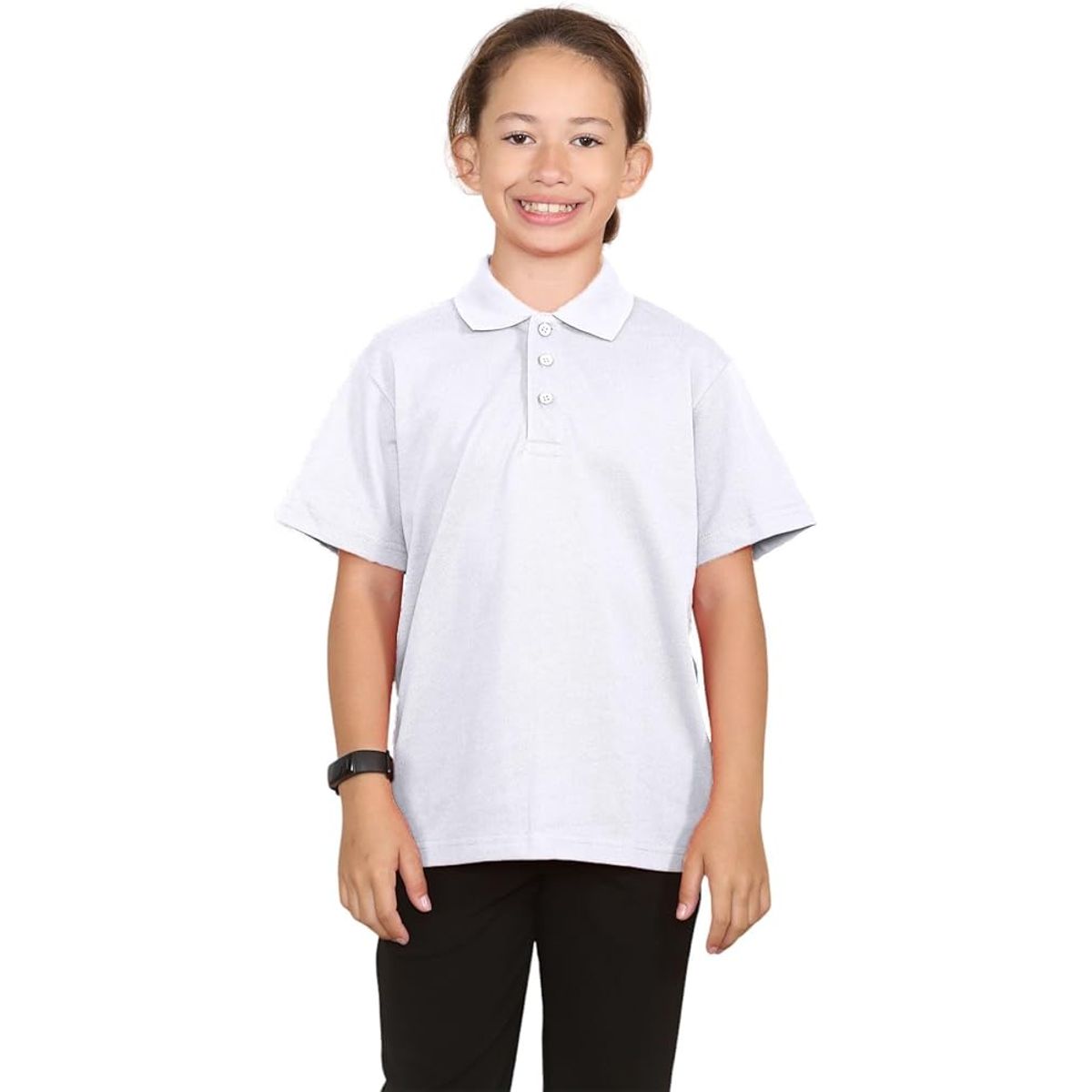 JAYSON - Pique Manga corta Niña Polera Juvenil Escolar