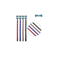 GENERICO - Collar PU Con Tachuelas De Huella Color Aleatorio 2cm 12pcs