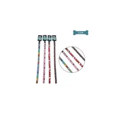 GENERICO - Collar PU Con Diseño Para Mascota Color Aleatorio 25cm12pcs