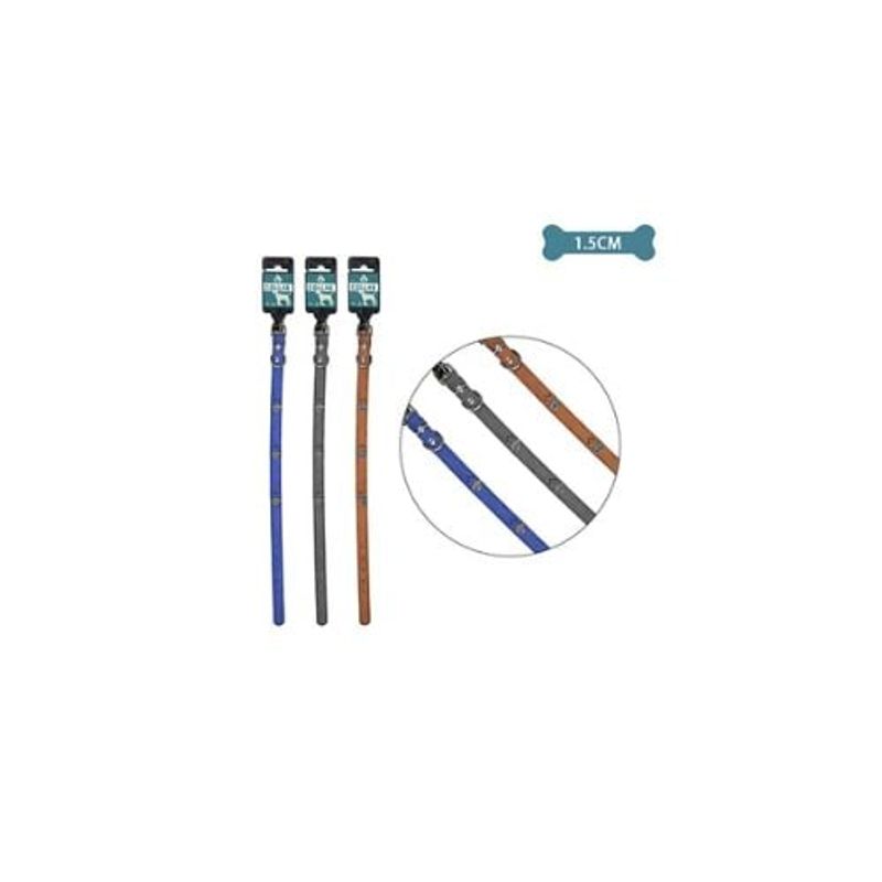 GENERICO - Collar PU Para Mascota Color Aleatorio 15cm 12pcs