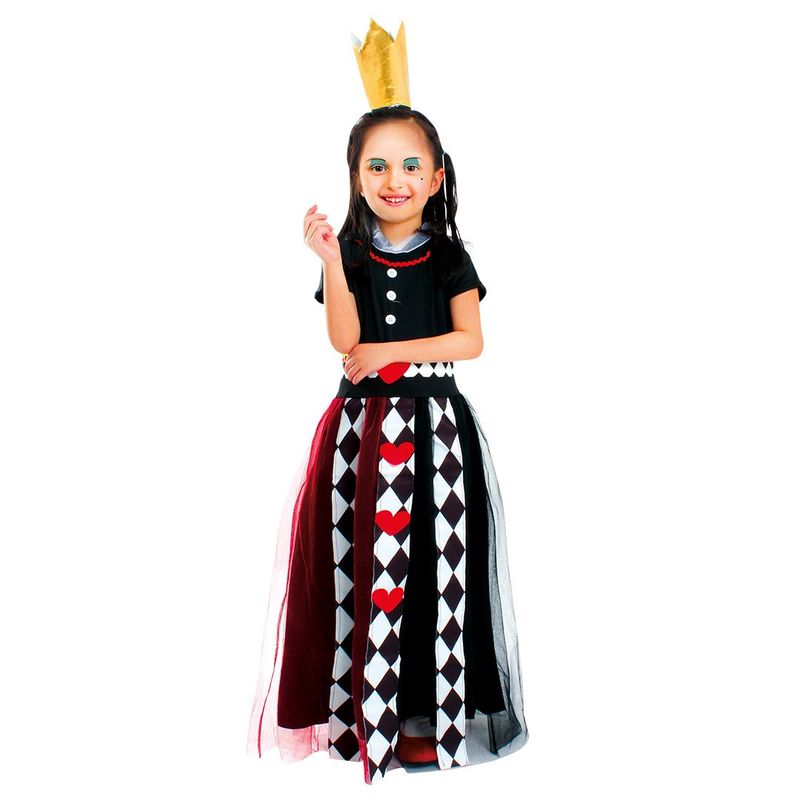 GENERICO - TRAJE INFANTIL REINA CORAZON 5-6