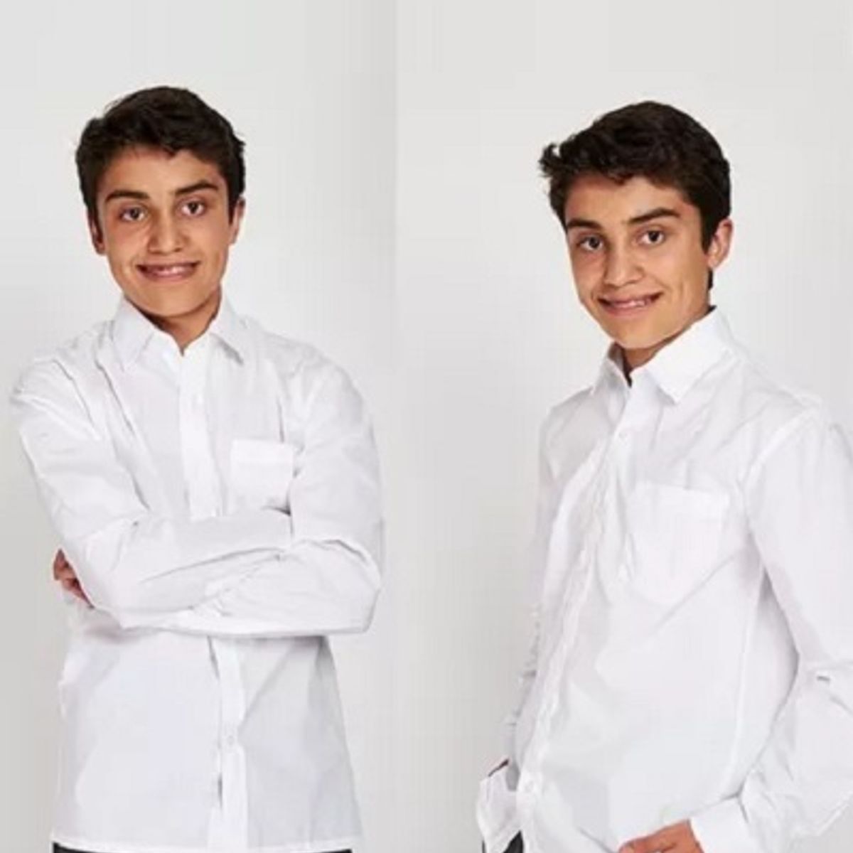 JAYSON - Camisa Manga Larga Niño Polera Juvenil Escolar