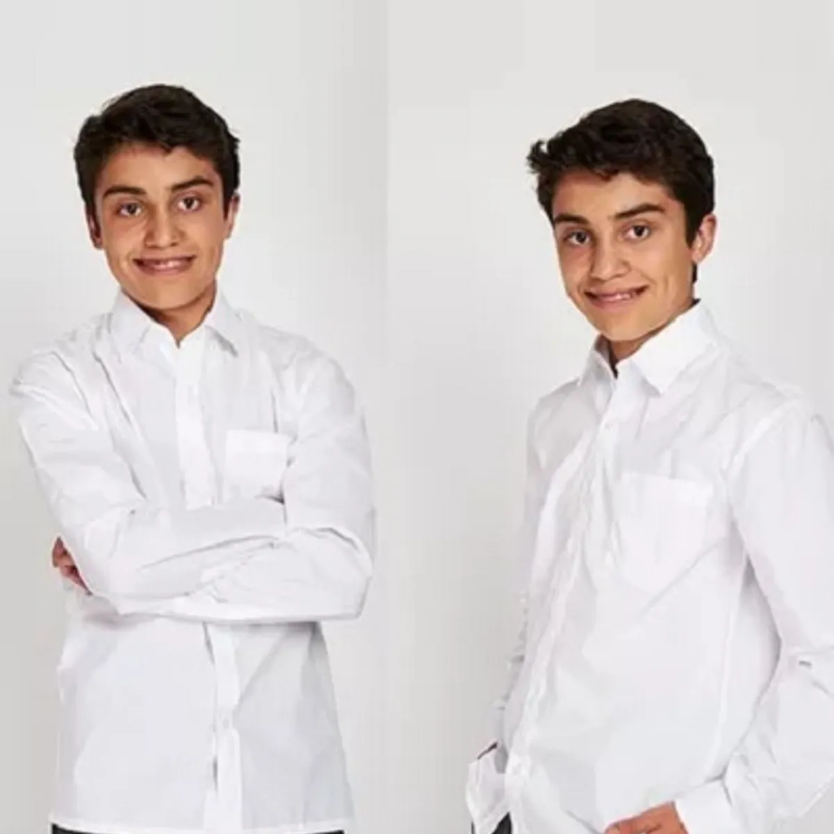 JAYSON - Camisa Manga Larga Niño Polera Juvenil Escolar