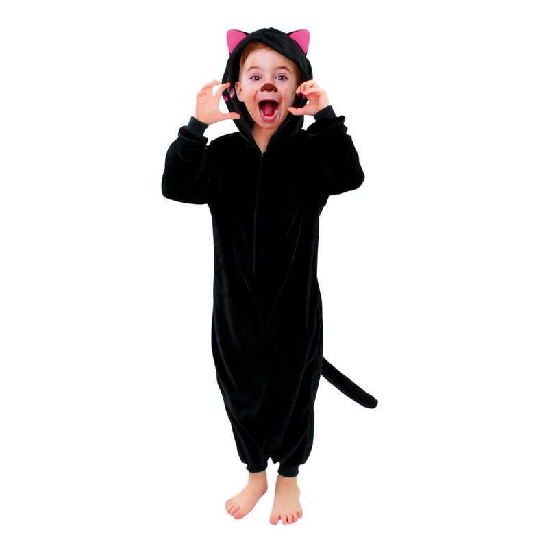 GENERICO - TRAJE INFANTIL GATITO NEGRO 3-4