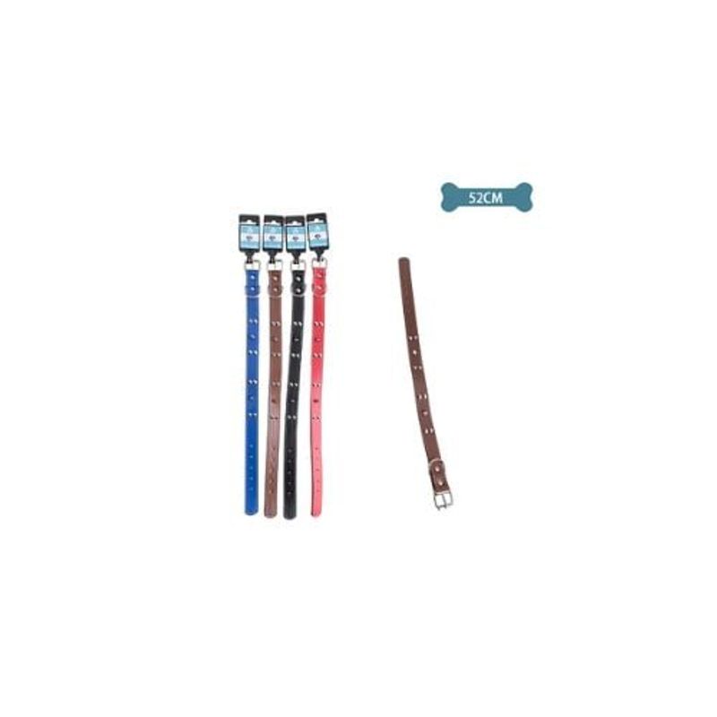 GENERICO - Collar PU Con Punta Para Mascota Color 25x52cm 12pcs