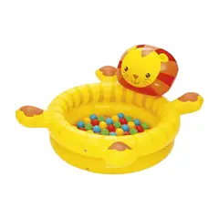 BESTWAY - Piscina Leon inflable con Pelotas 111x98x615cm