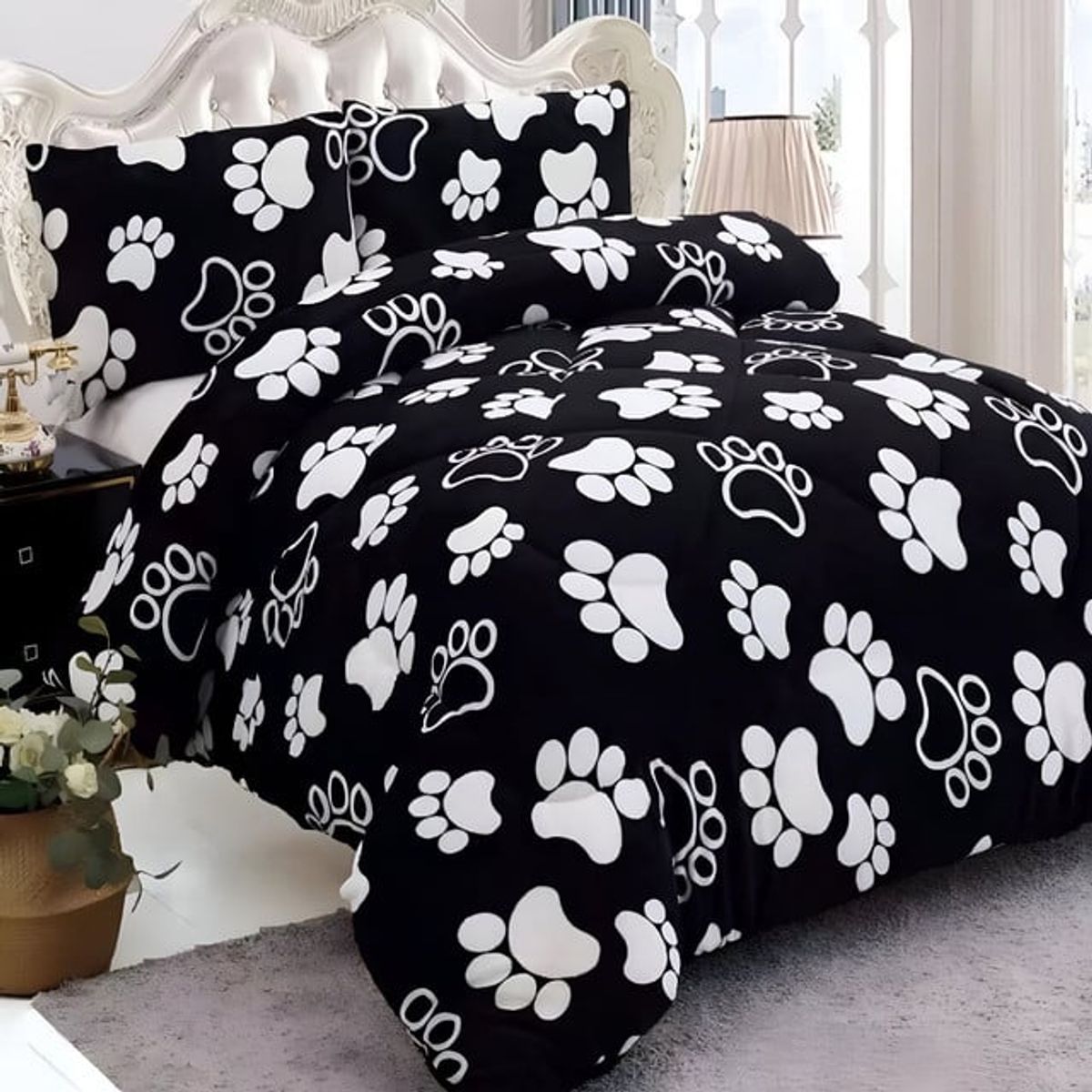 GENERICO - COBERTOR CHIPORRO PATITAS  2 PLAZAS +2 FUNDAS DE ALMOHADA