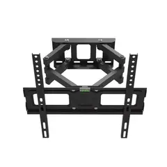 GENERICO - Soporte Tv Doble Brazo 32 A 65 Inclinacion Regulación 50kg Color Negro
