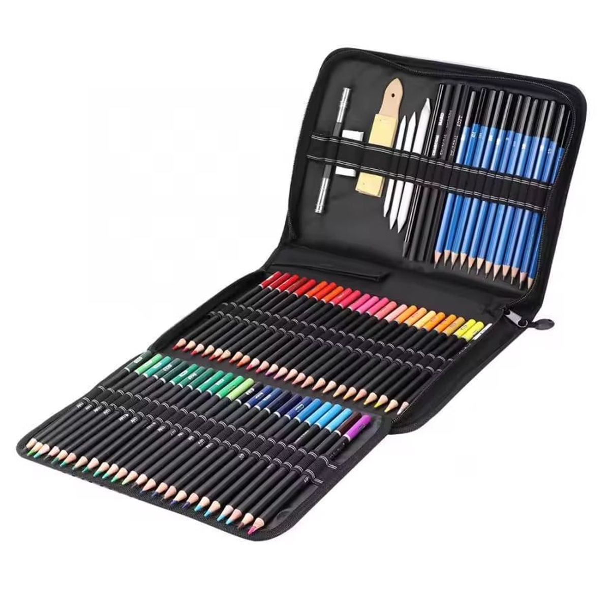 GENERICO - Lapices Dibujo Colores 95 Piezas con bolso Profesional