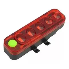 GENERICO - Luz 5 Led Rojos Trasera Recargable Usb Bicicleta 300 Lumens