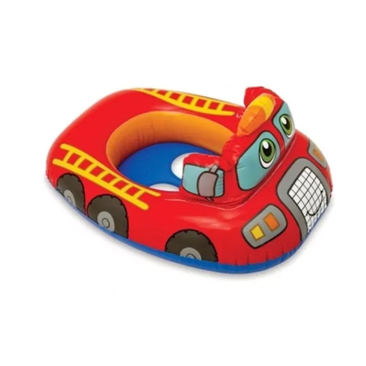 GENERICO - Flotador Bote Inflable Auto De Bomberos Para Niños
