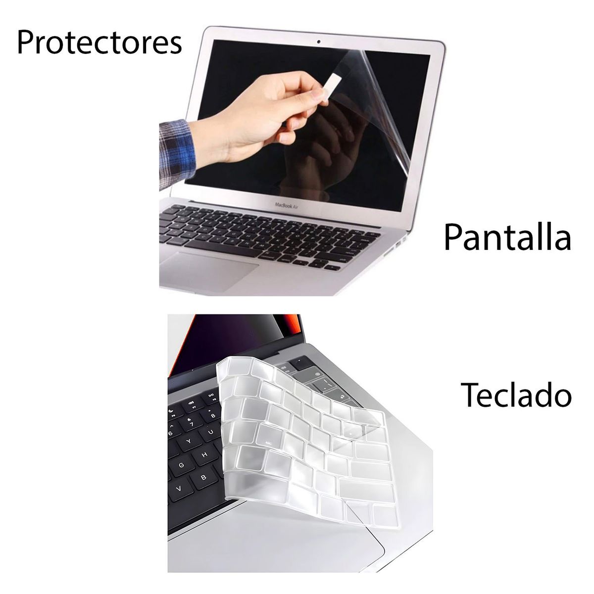 GENERICO - Protector De Pantalla Y Teclado Compatible Macbook A2337 y A2179 M1
