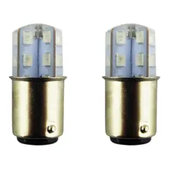 DEZZER - Ampolletas De 24 LED Strobo Color Rojo Doble Contacto