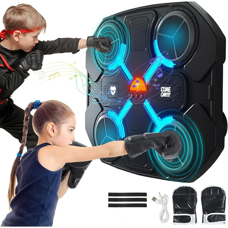 KUANGYE - Máquina De Boxeo Karate Musical Musical Boxing Con Guantes