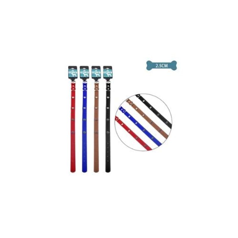 GENERICO - Collar PU Tachuelas De Huella Color Aleatorio 25cm 12pcs