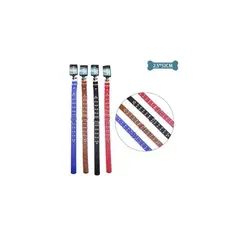 GENERICO - Collar PU Con Tachuelas Aleatorio 25x52cm 12pcs