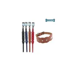 GENERICO - Collar PU Con Diamantes Color Aleatorio 15x3x39cm 12pcs