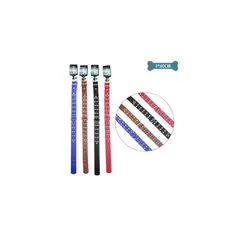 GENERICO - Collar PU Con Tachuelas Color Aleatorio 3x60cm 12pcs