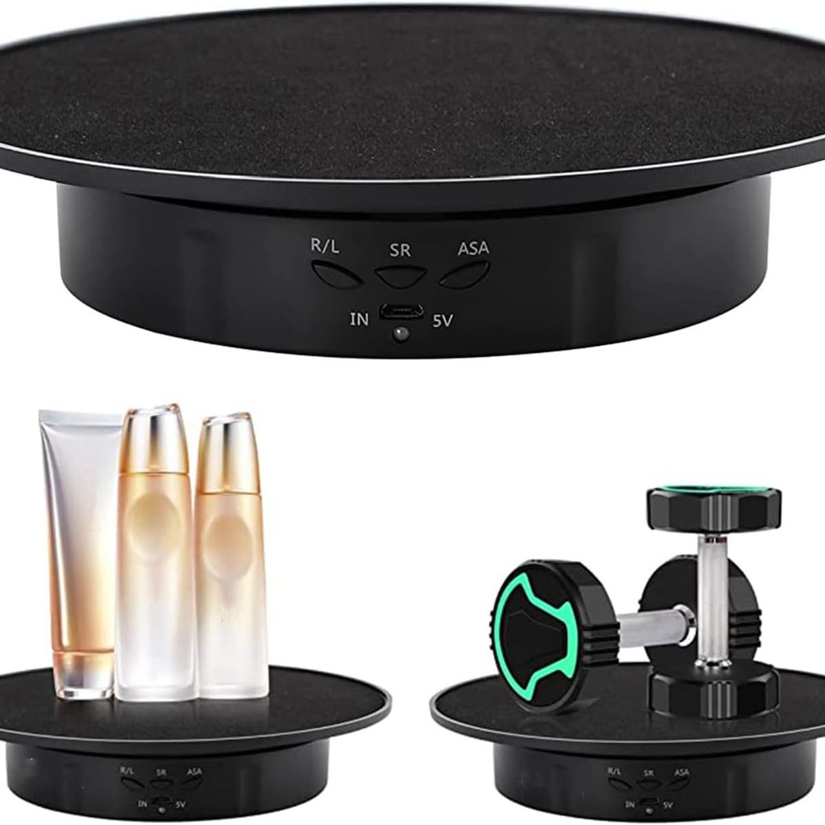 KUANGYE - Base Giratoria De Fotografía O Exhibición 3 Velocidades 20cm