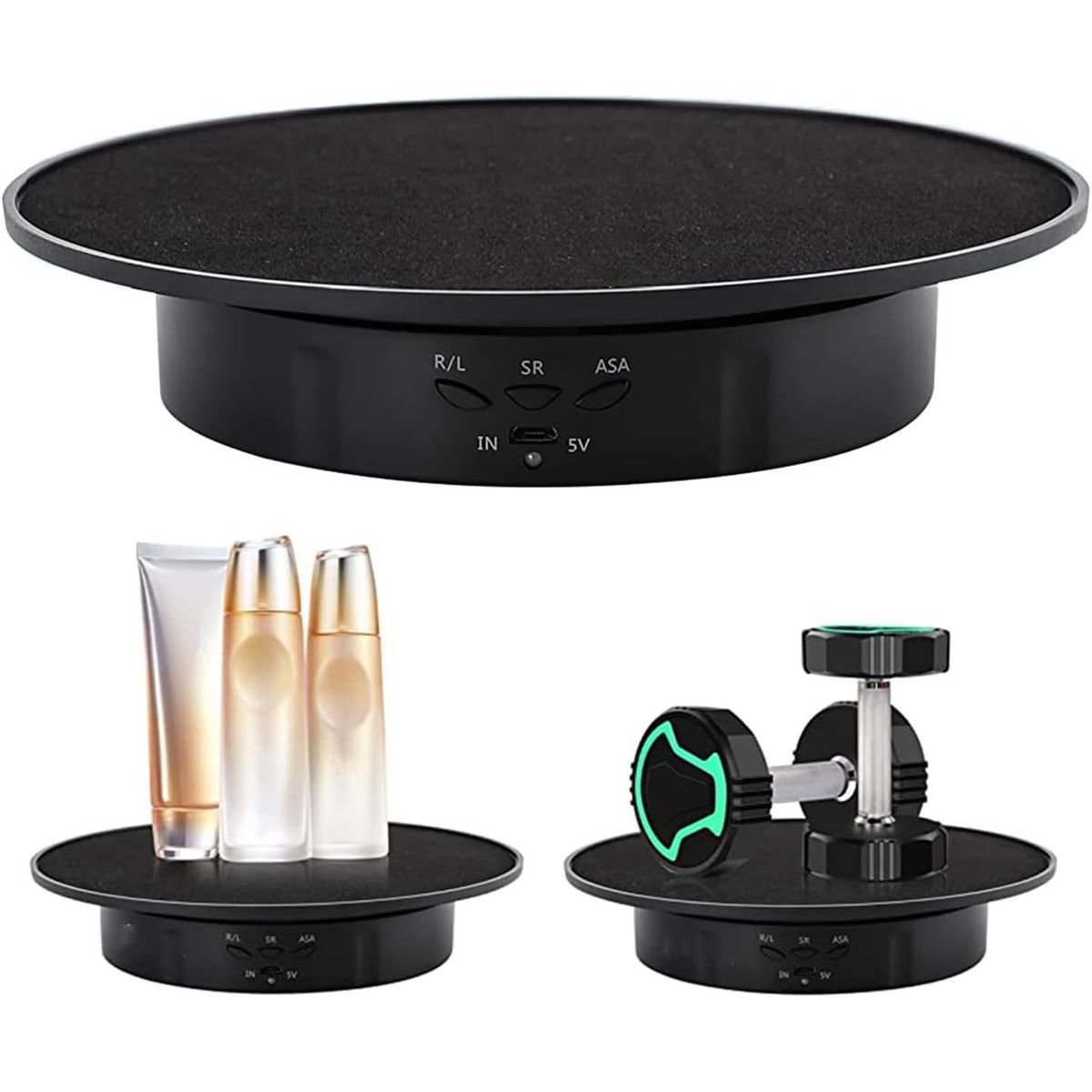 KUANGYE - Base Giratoria De Fotografía O Exhibición 3 Velocidades 20cm