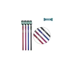GENERICO - Collar PU Para Mascota Color Aleatorio 25cm 12pcs