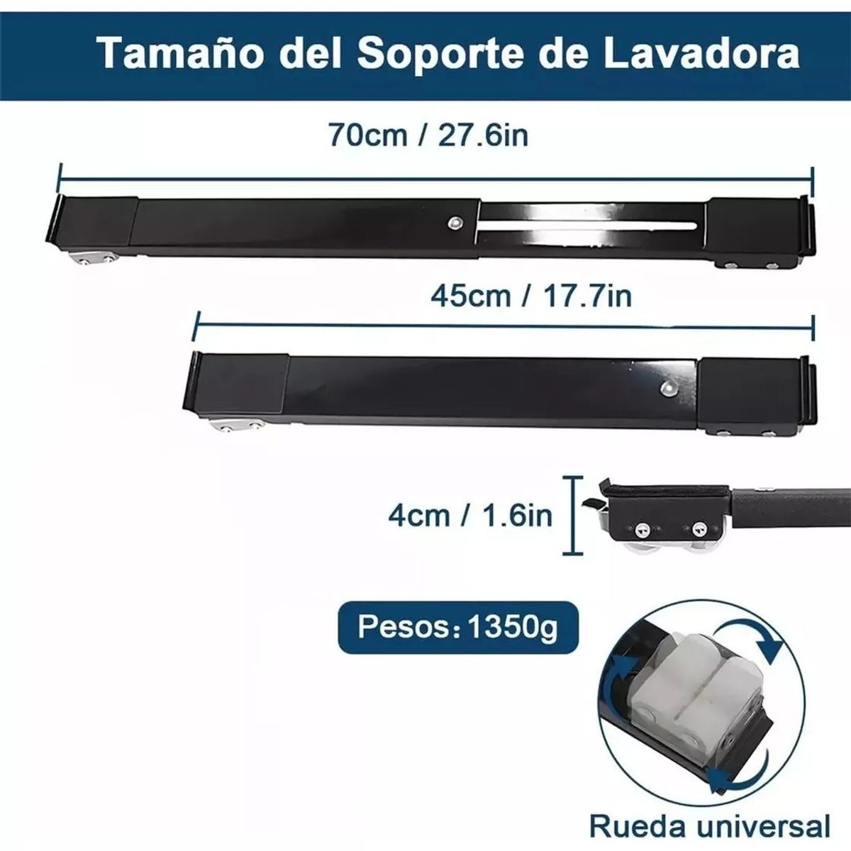 KUANGYE - Base Soporte Con Ruedas Para Lavadora Refrigerador