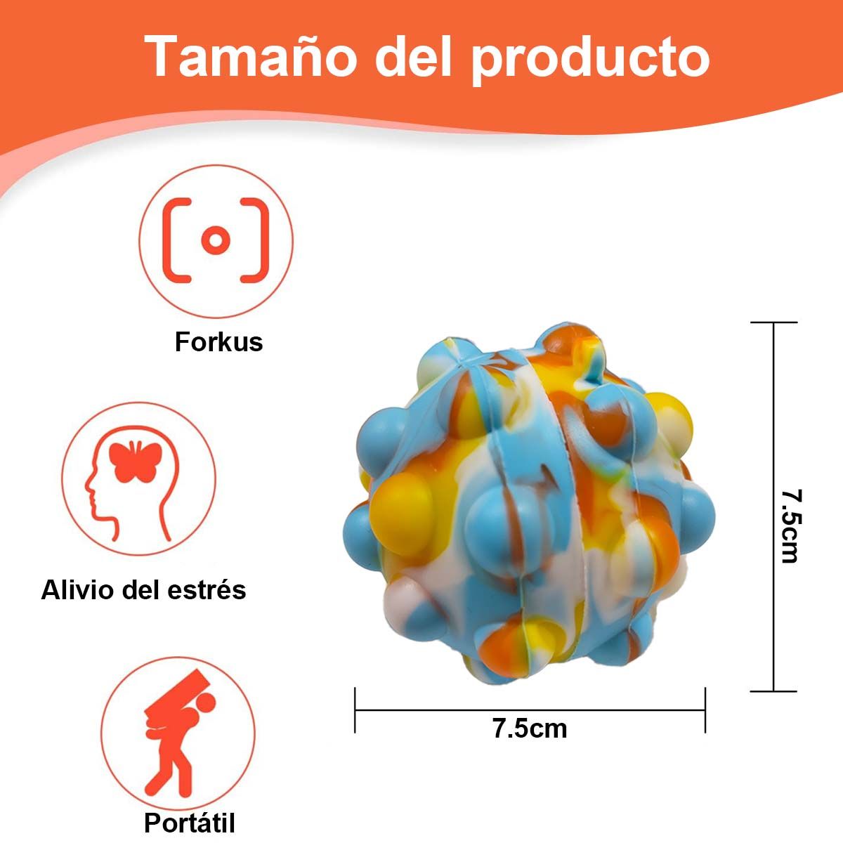 DEKANO - 20 Pelotas Pop Its Sensoriales Regalo Cotillón Antiestrés