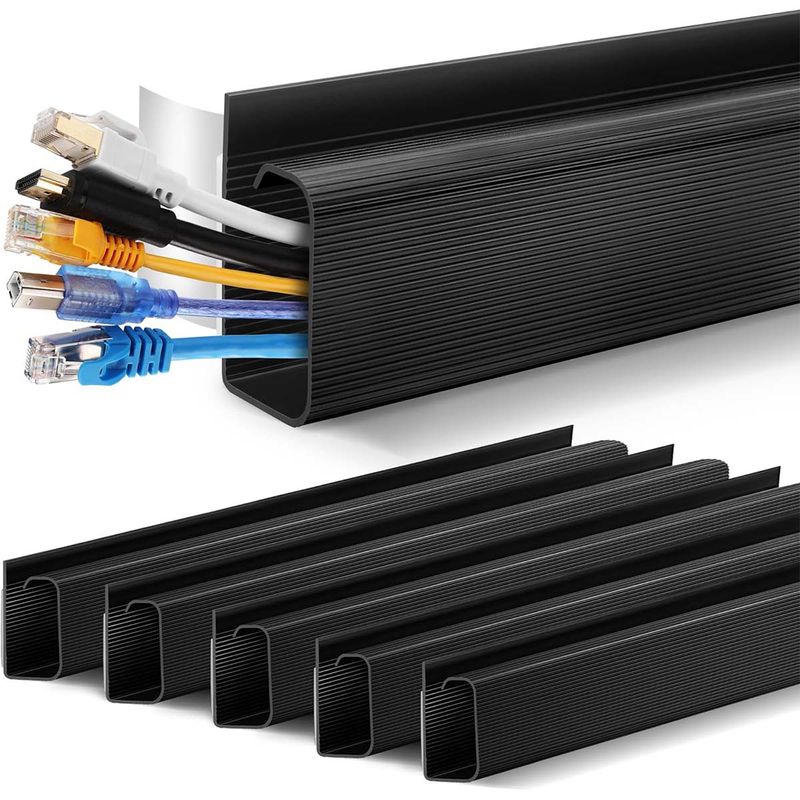 DEKANO - Organizador Cables Escritorio Bandeja Canaleta Cables 240cm