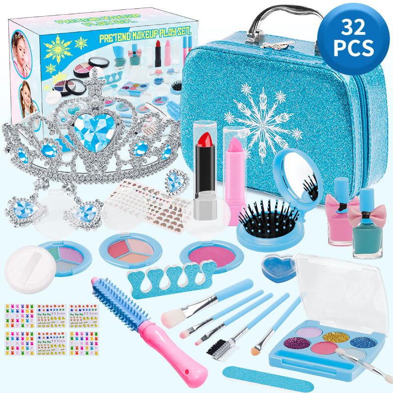 BITART - Kit Set Maquillaje Niña Juguetes Salon Belleza Estuche 32pcs