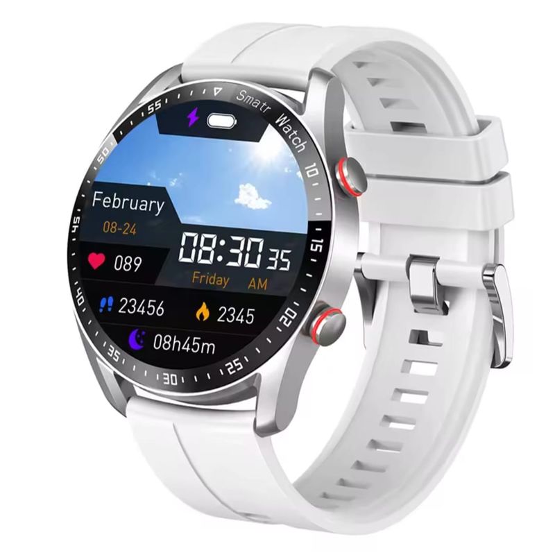 GENERICO - Smartwatch deportivo Hw20 correa de Silicona blanca