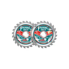TOTAL TOOLS - Set Discos de Sierra 165mm 24 dientes 2 piezas Total