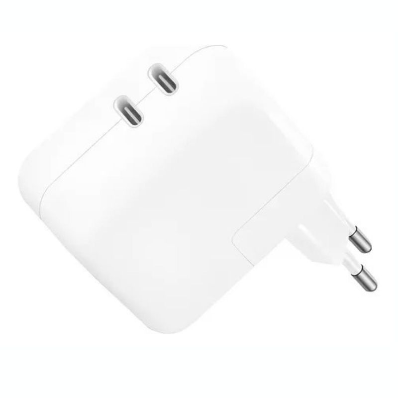 IRM - Adaptador pared Doble de  35W  USB-C compatible iphone Ipad