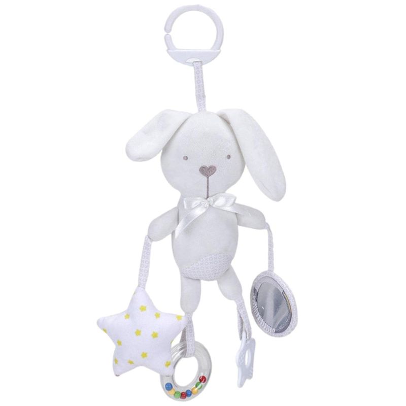 BABY - Peluche conejo multi sonajero estimulación para bebé