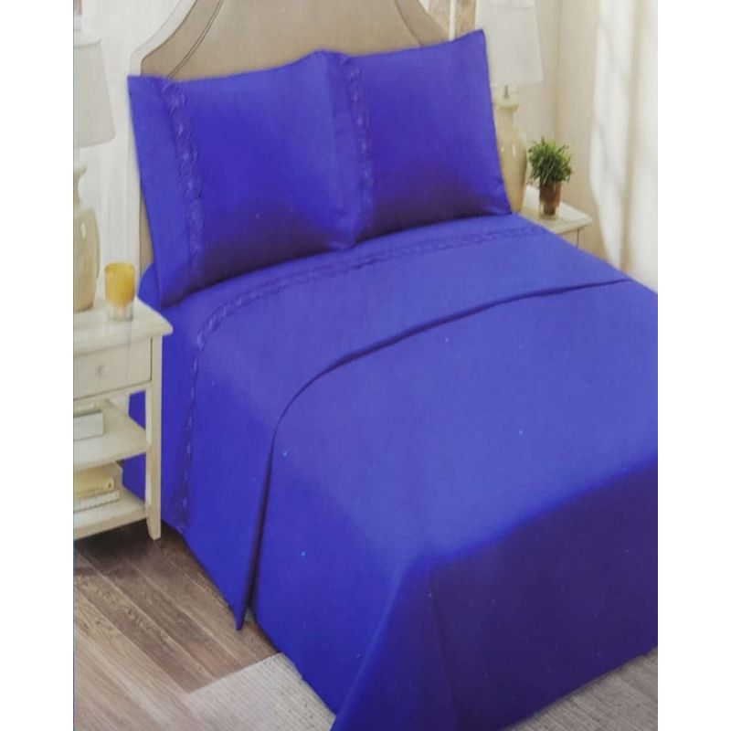 GENERICO - SABANAS 300 HILOS KING AZUL