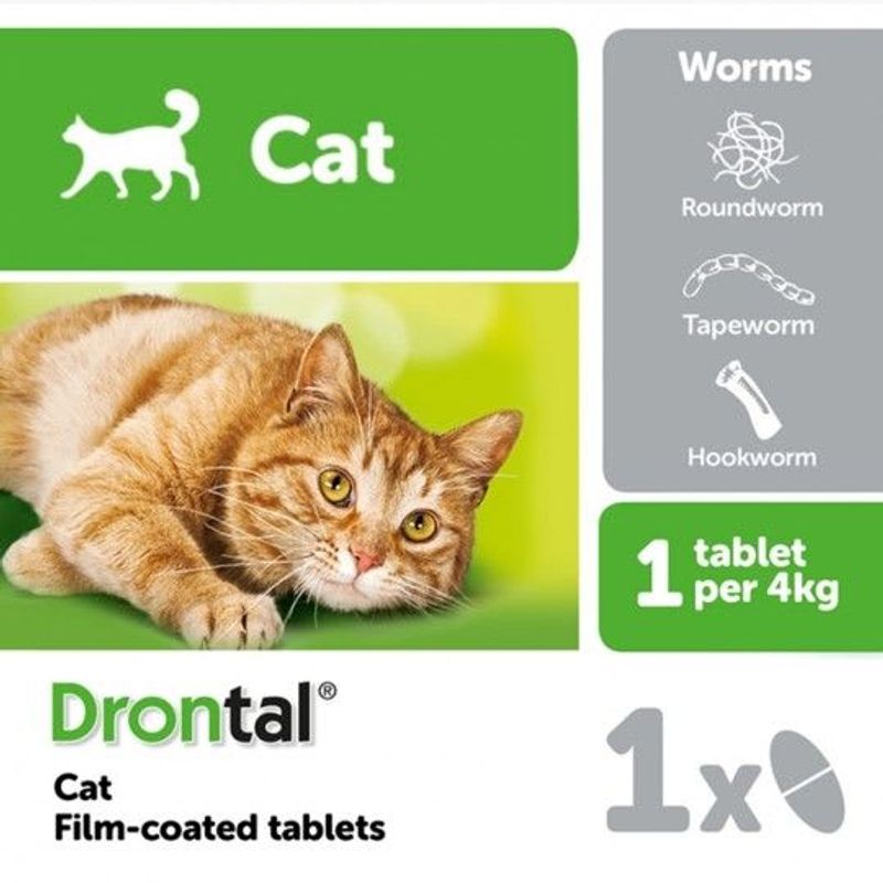 ELANCO - Drontal Cat - Antiparasitario interno (Blister 1 comprimido)
