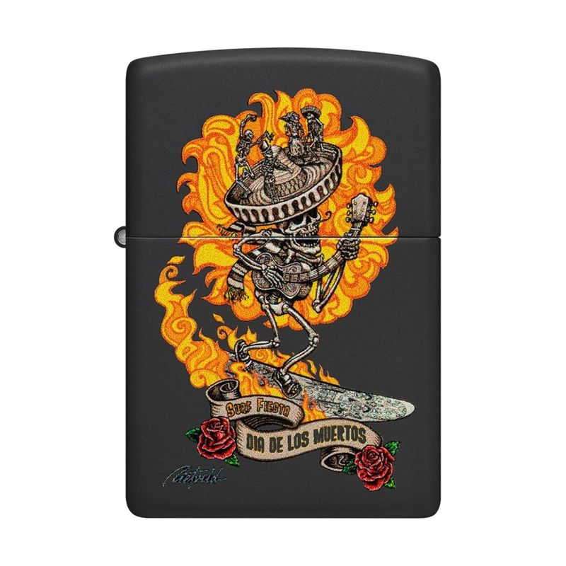 ZIPPO - Encendedor Zippo Rietveld Dia de los Muertos Negro ZP48954
