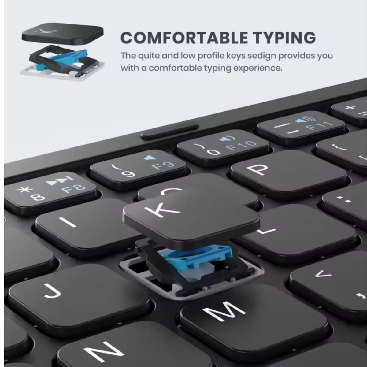 GENERICO - Mini teclado plegable Bluetooth sin panel táctil