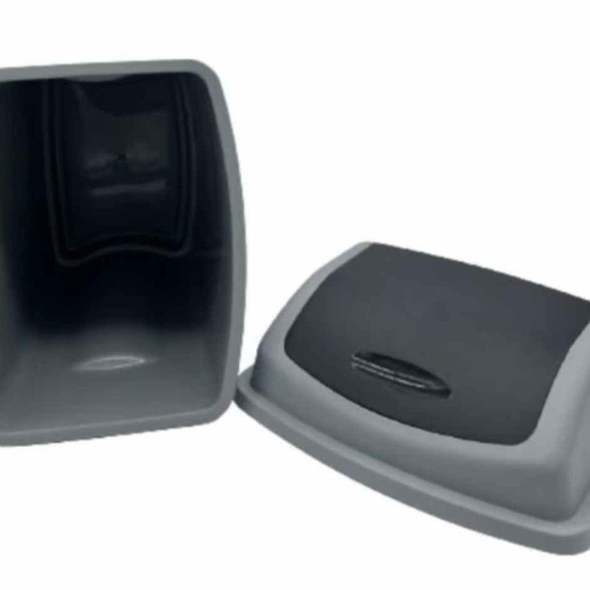 OEM - Basurero con Tapa Vaivén de Plástico 50 litros Gris