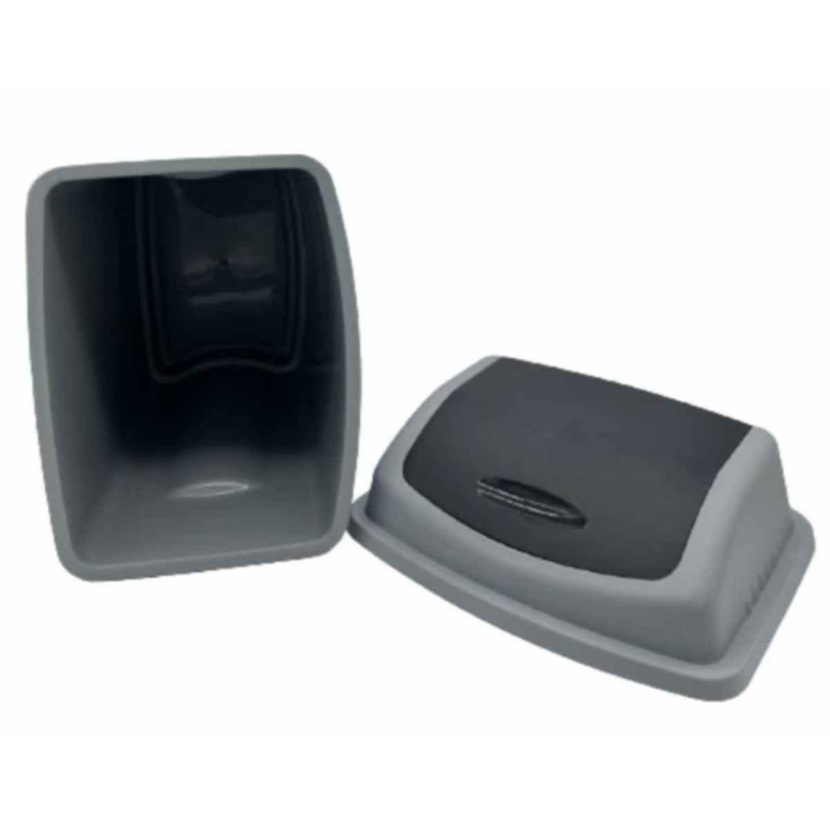 OEM - Basurero con Tapa Vaivén de Plástico 50 litros Gris