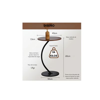 Imagen 2 del producto Mesa Estante Redonda De Marmol Mesa Centro Pequeña