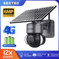 Cámara De Seguridad Ptz Inalámbrica Solar 4G 6 Mp Exterior Zoom 12x