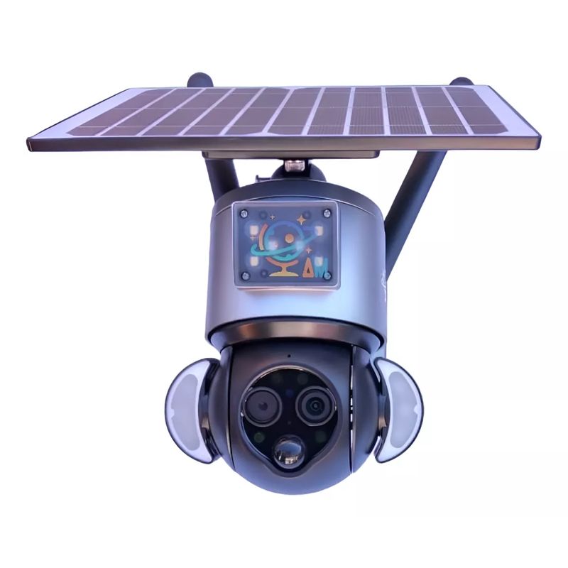 AM TECNOLOGY - Cámara Vigilancia Ptz Inalámbrica Solar 4G 6 Mp Exterior