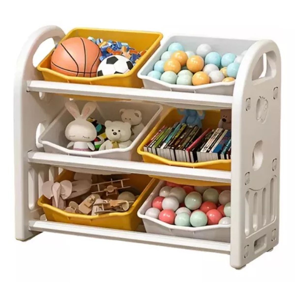 MUNDO MAGIA - Estante Organizador De Juguetes Repisa 64x285x60cm