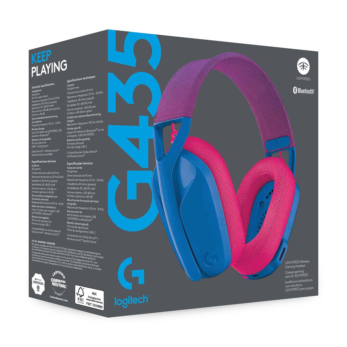 LOGITECH - Headset G435 Azul