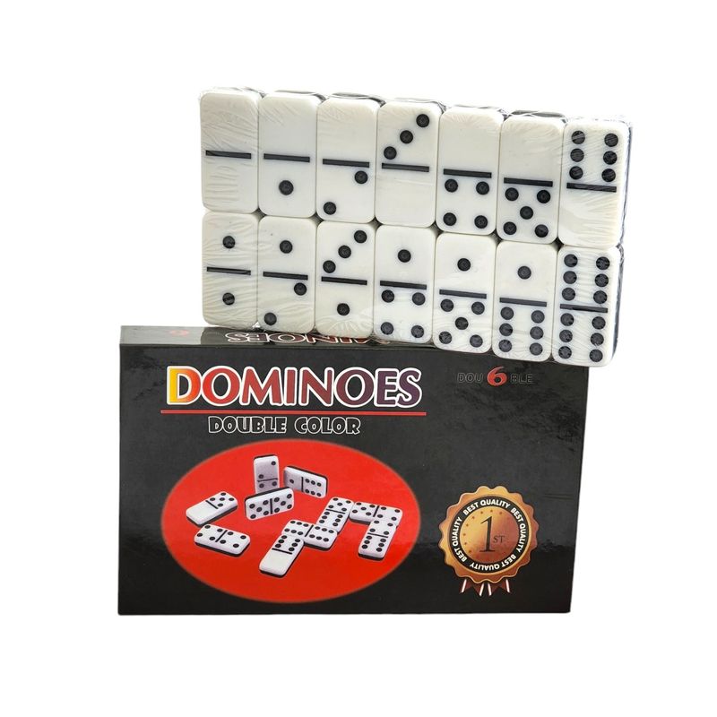 OEM - Juego de Dominó 28 Pz Blanco Negro 12002