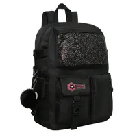 Mochila Mujer Kawaii Fusion Glitter Negro