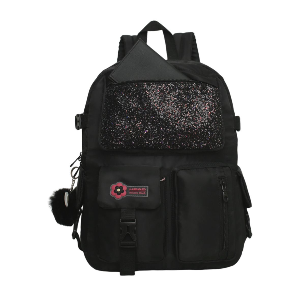 HEAD - Mochila Mujer Kawaii Fusion Glitter Negro Head