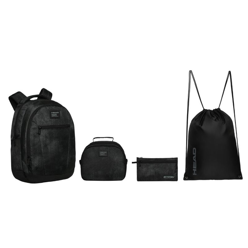 HEAD - Pack Top Escolar Smoked Negro Head