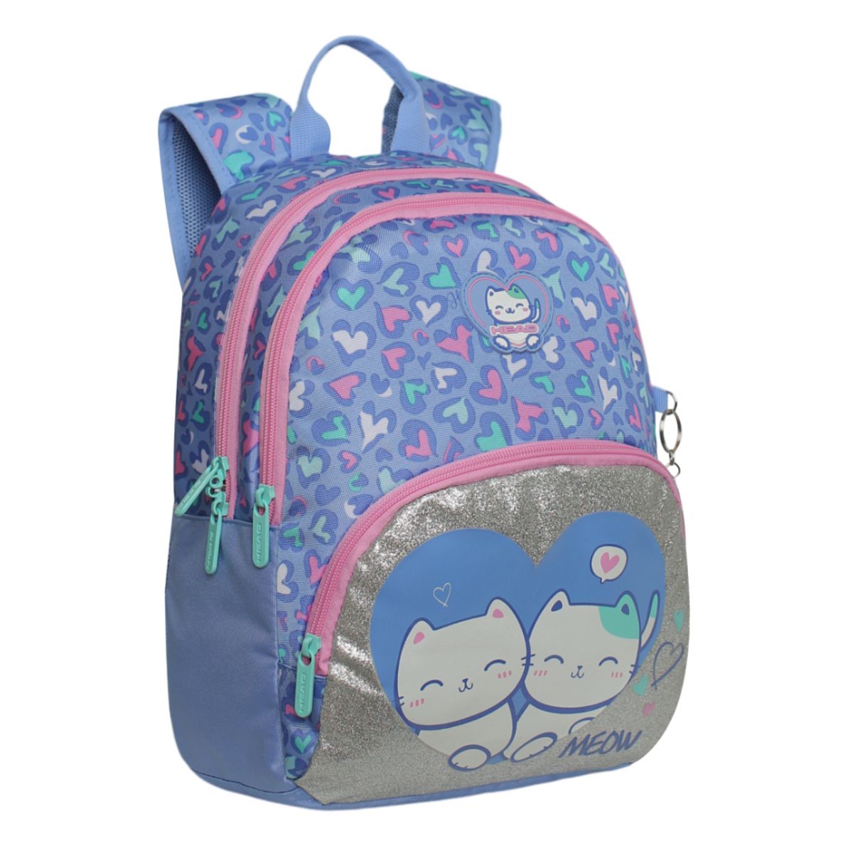 HEAD - Mochila Infantil Niña Gum Gato Corazon Lila Head