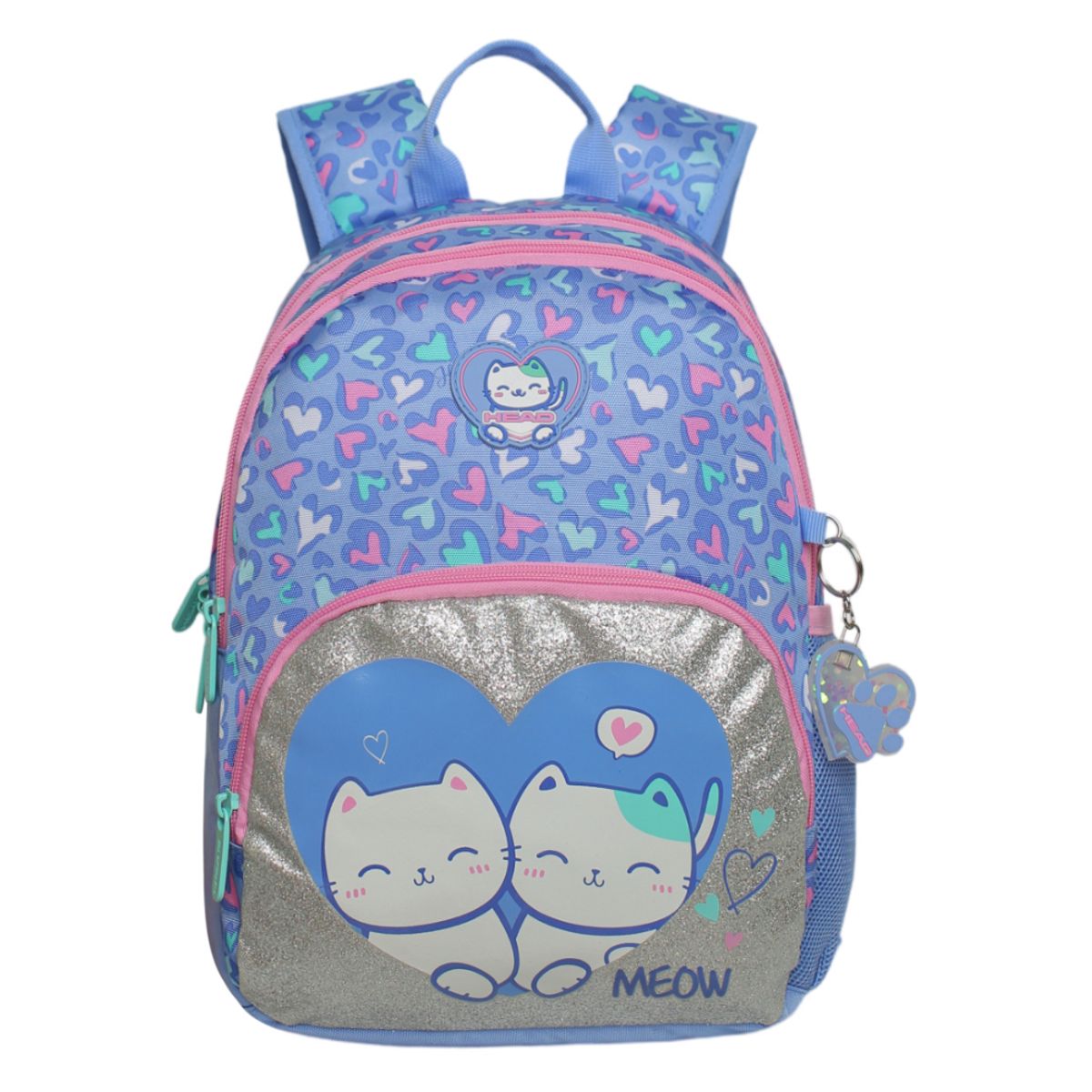 HEAD - Mochila Infantil Niña Gum Gato Corazon Lila Head